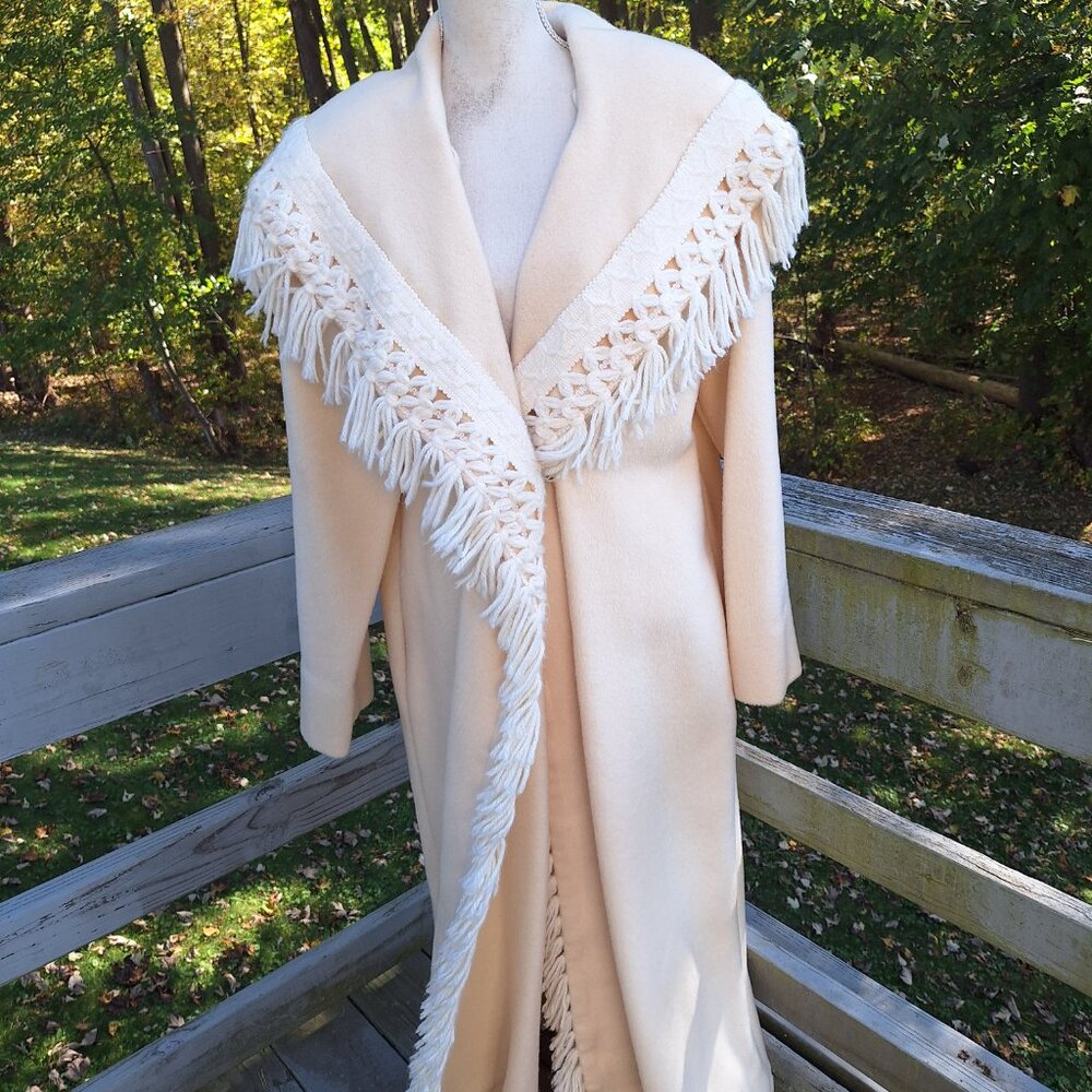 Dramatic Felted Wool Coat by Audrey Bachelor Plus Size